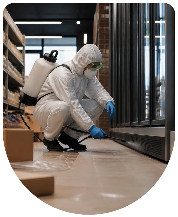 Профессиональная дезинсекция магазина от насекомых в Междуреченске